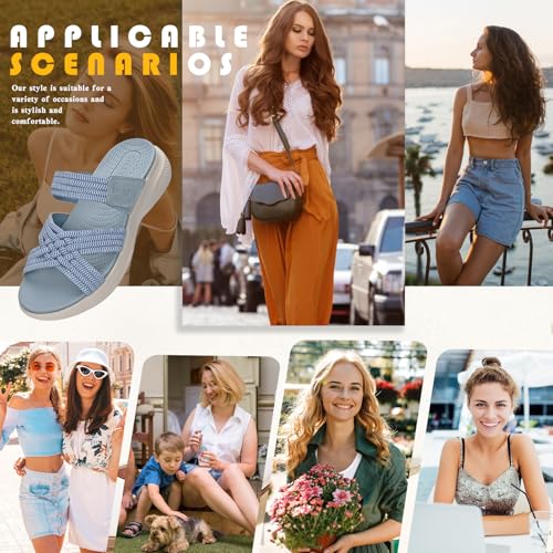 Thumbnail 1 de Z D Q Sandalias Mujer Verano Ortopédicas con Punta Abierta Azul 39