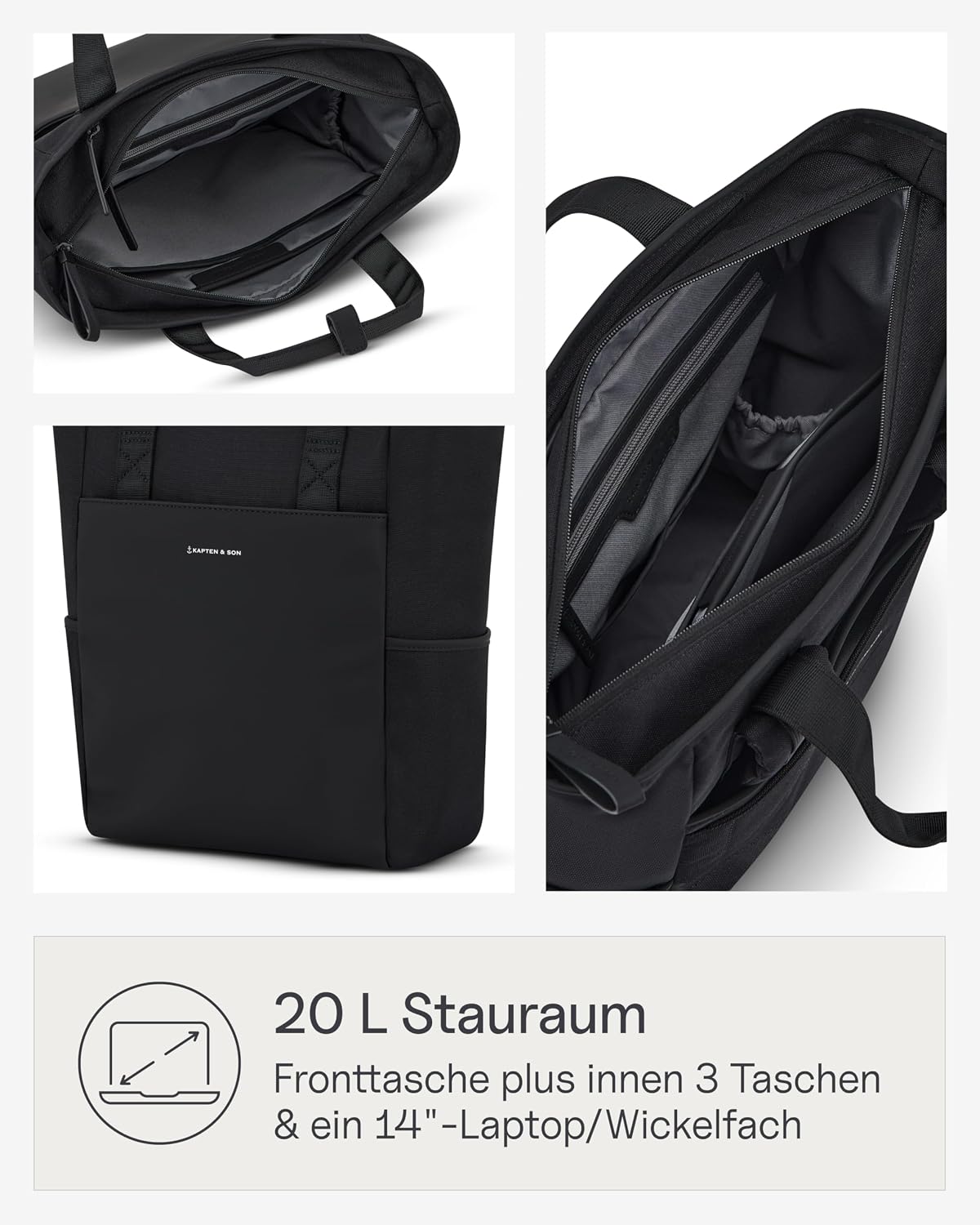 Thumbnail 3 de Kapten & Son Lindby 12 L Wickelrucksack