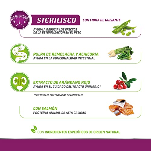 Detalle de Trainer Cibo per Gatti Sterilizzati con Salmone – 1,5 kg