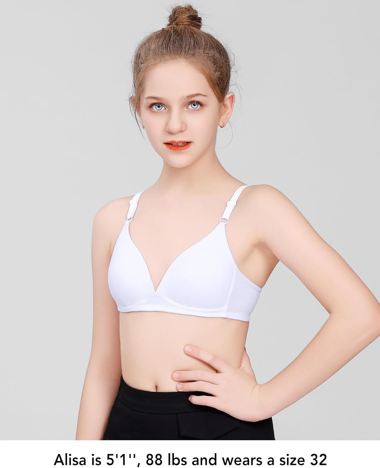 Thumbnail 2 de SALIA GIRL Soutien-gorge en coton rembourré sans armatures pour filles et adolescentes (12 à 14 ans)