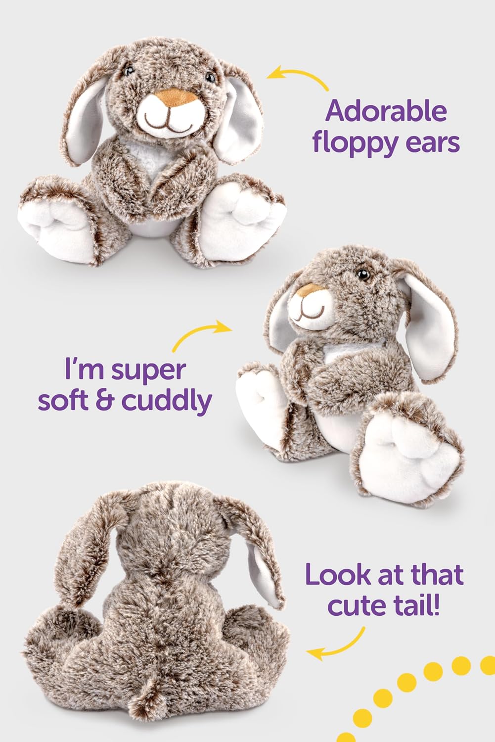 Thumbnail 2 de GOGOPO Sitting Rabbit Plush Toy – 20cm cuddly woodland-inspired companion
