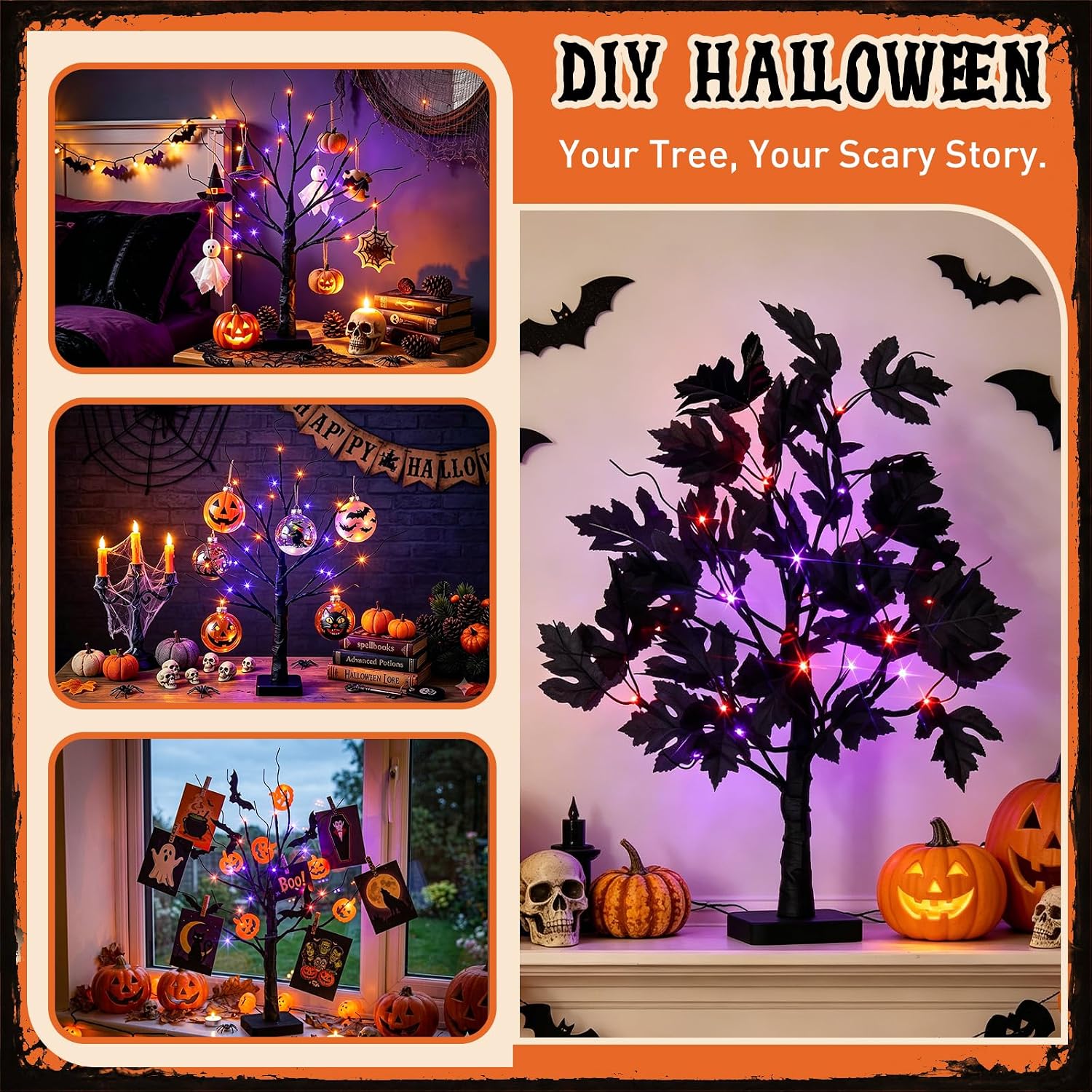 Detalle 1 de EAMBRITE Halloween tree, 22-inch