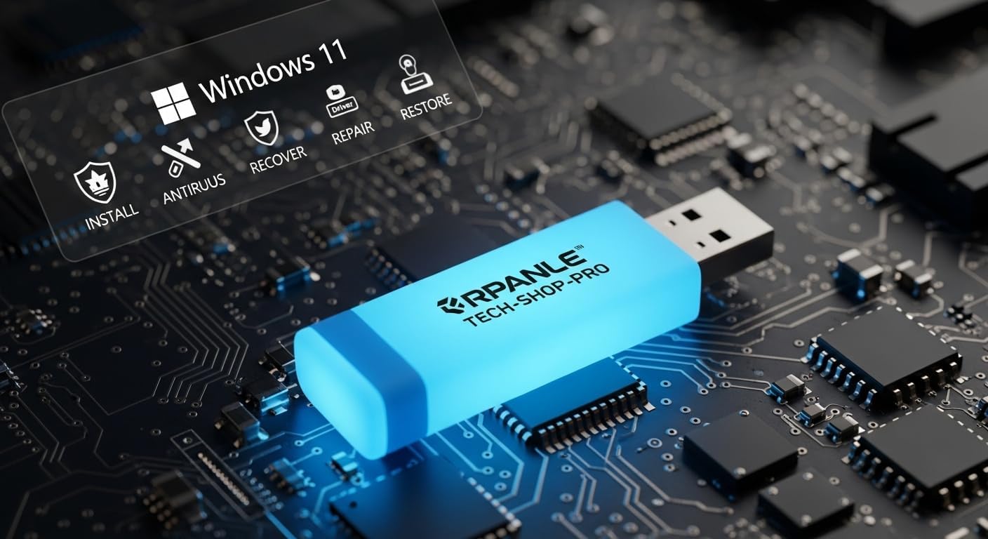 Detalle 2 de Tech-Shop-pro USB Recovery & Windows 11 Pro Install Drive with Key Included
