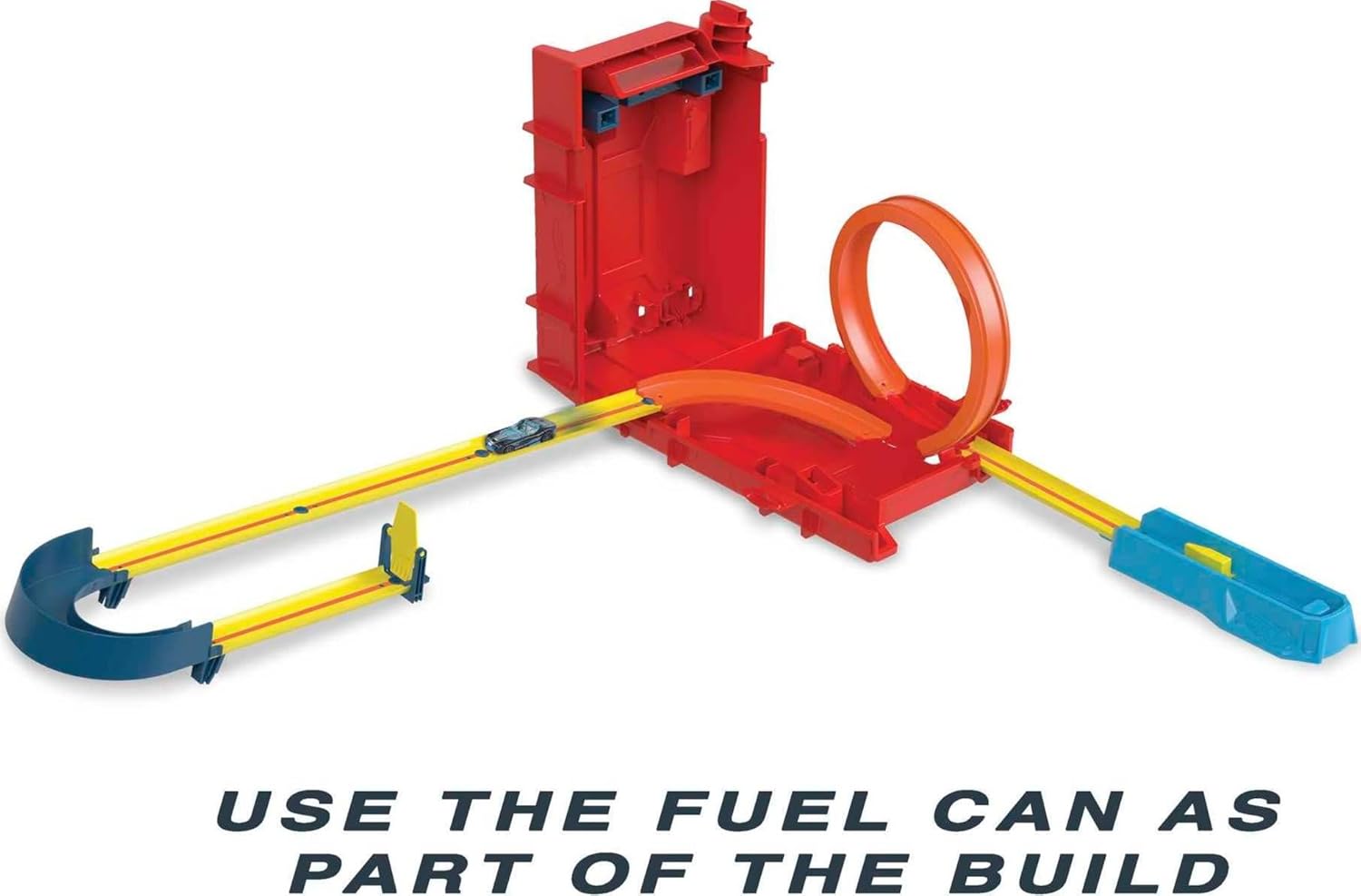 Detalle 1 de Hot Wheels Track Builder Caja de Gasolina y Pistas