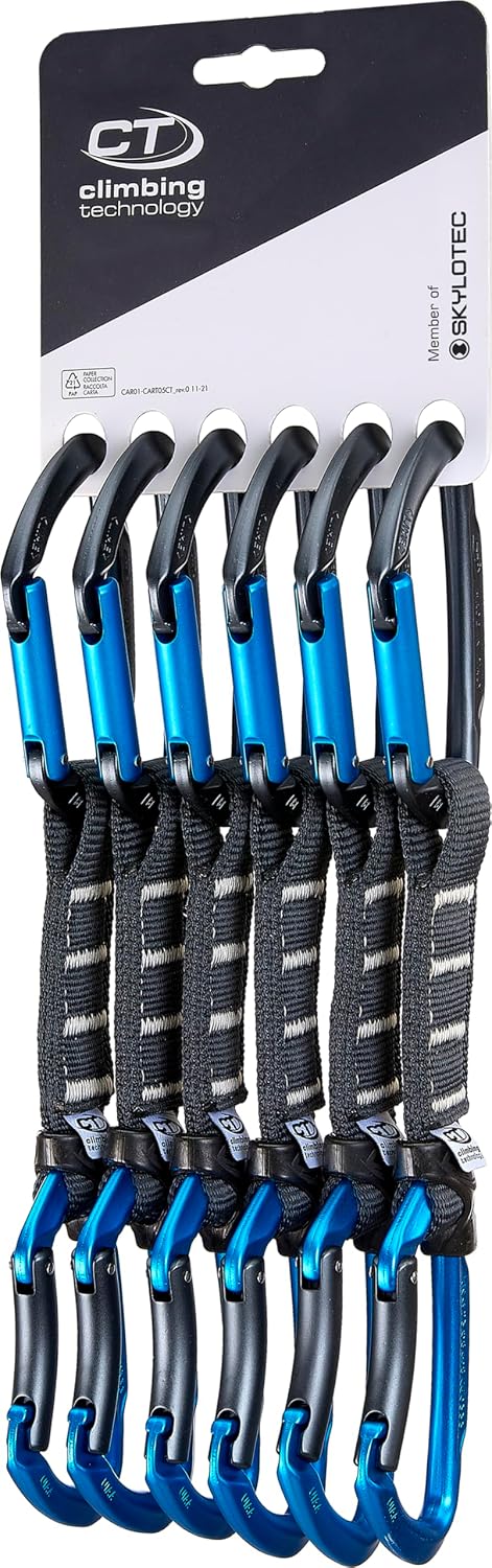 Detalle de Climbing Technology LIME SET NY PRO 12 cm – zestaw ekspresów z zamkiem drutowym