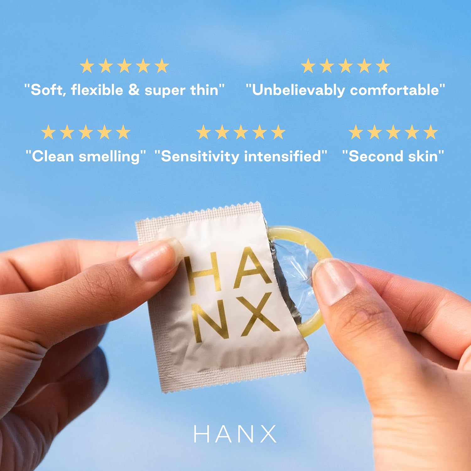 Thumbnail 3 de HANX Super Ultra-Thin Condoms 10 Pack (Standard) – Second Skin Feel, Vegan & Doctor-Approved
