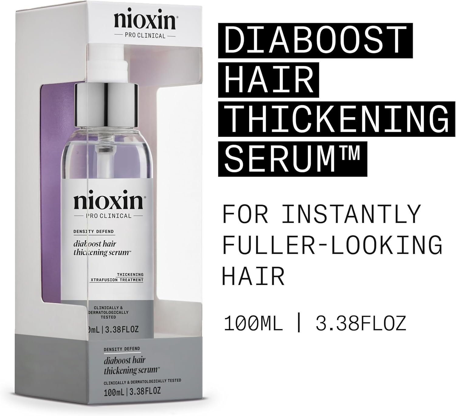 Detalle de Nioxin Hair Booster Serums leave-in hair treatment for progressed thinning