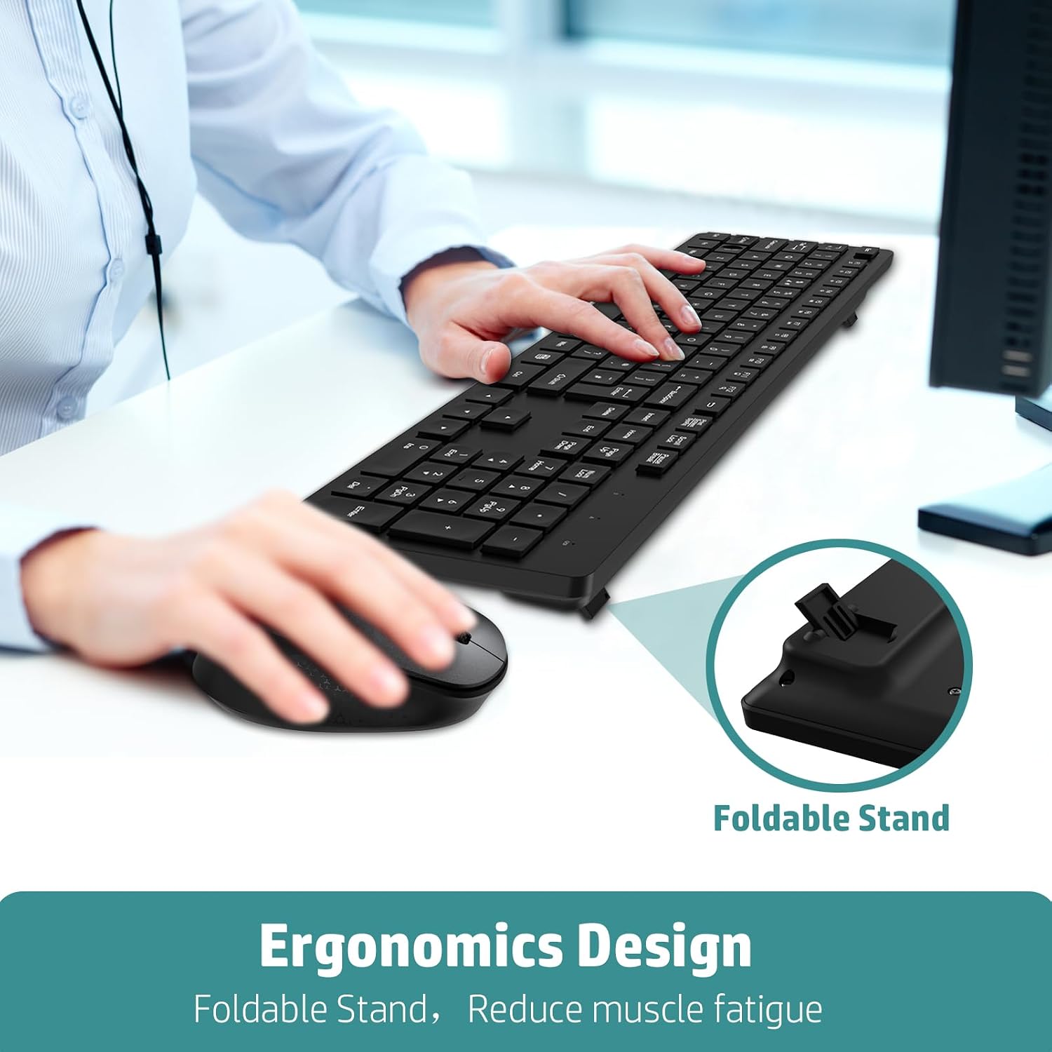 Thumbnail 3 de LeadsaiL K786 Wireless Keyboard and Mouse Set
