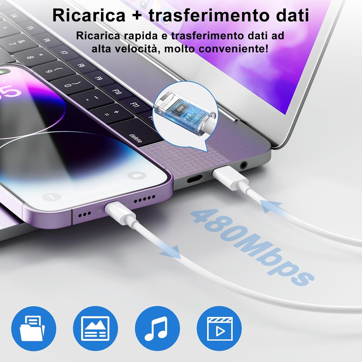 Thumbnail 6 de INSYSTEM 20W Caricatore per iPhone 2-Pack
