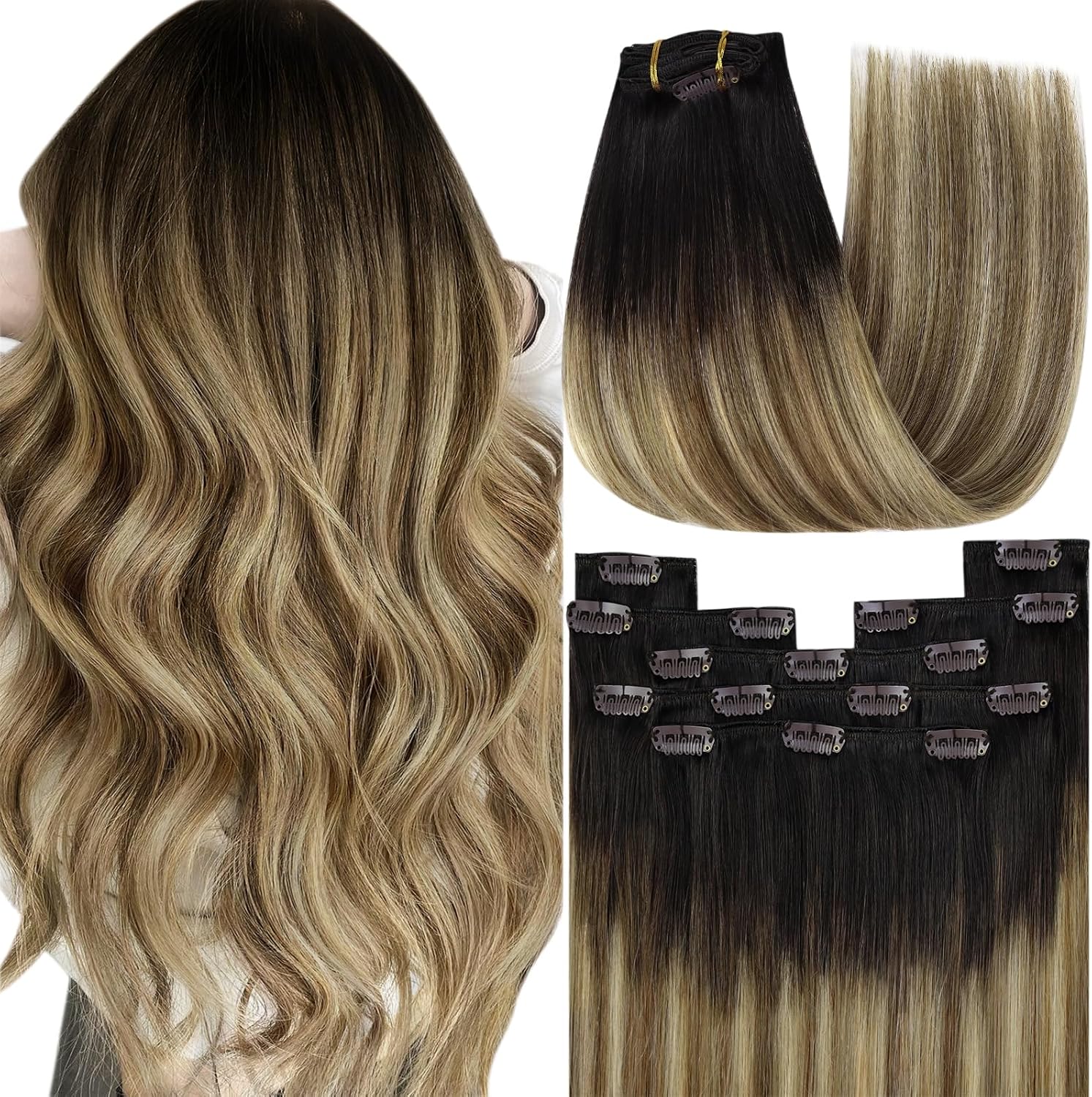 Detalle de YoungSee Clip-in Hair Extensions 22 Inch