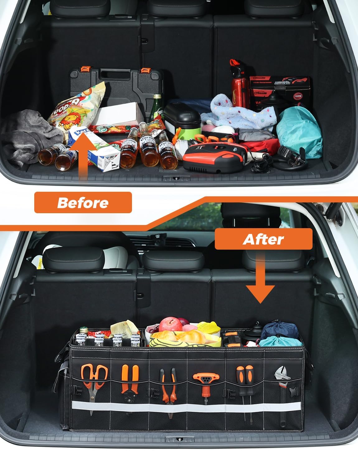 Thumbnail 1 de Oasser Car Boot Organiser 75L, 4 compartments