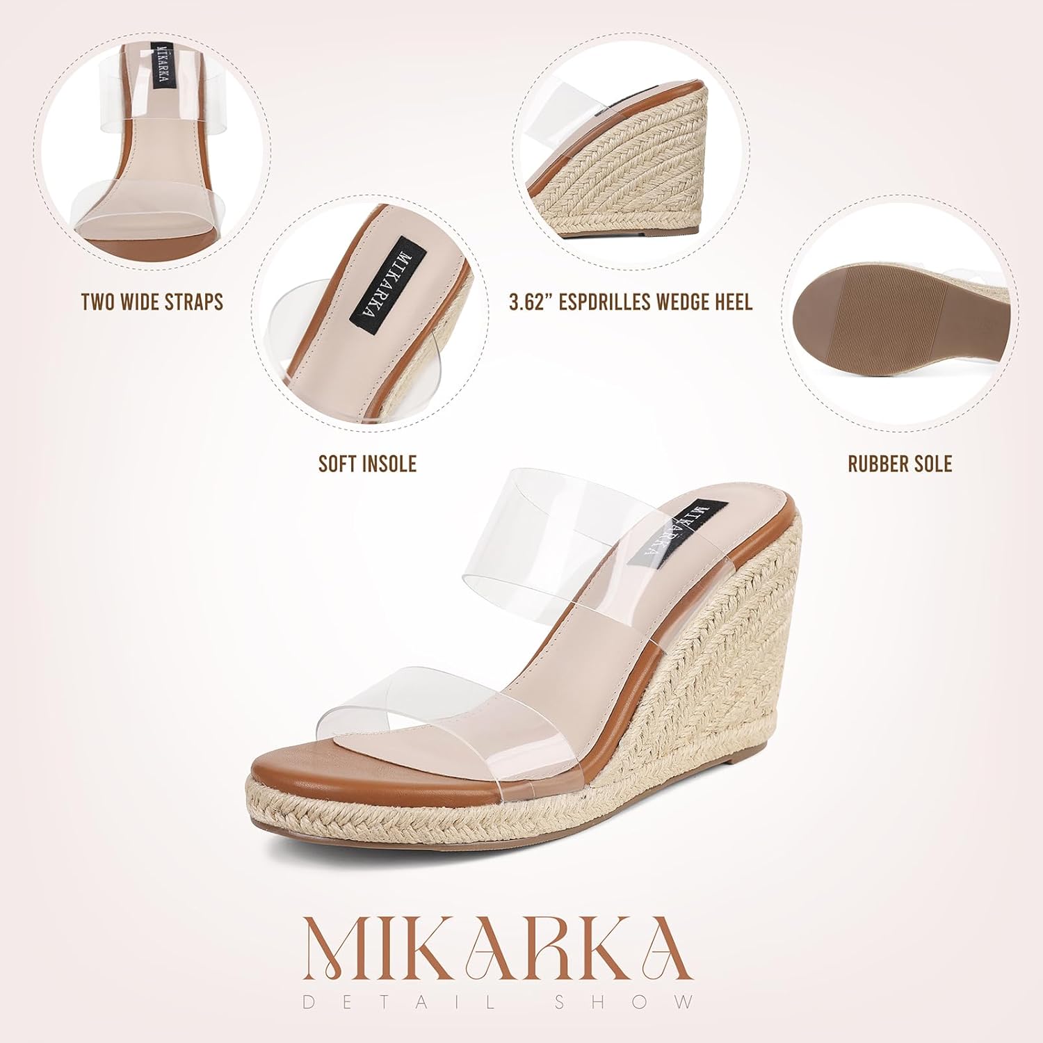 Thumbnail 4 de Mikarka Slip On Wedge Sandals for Women