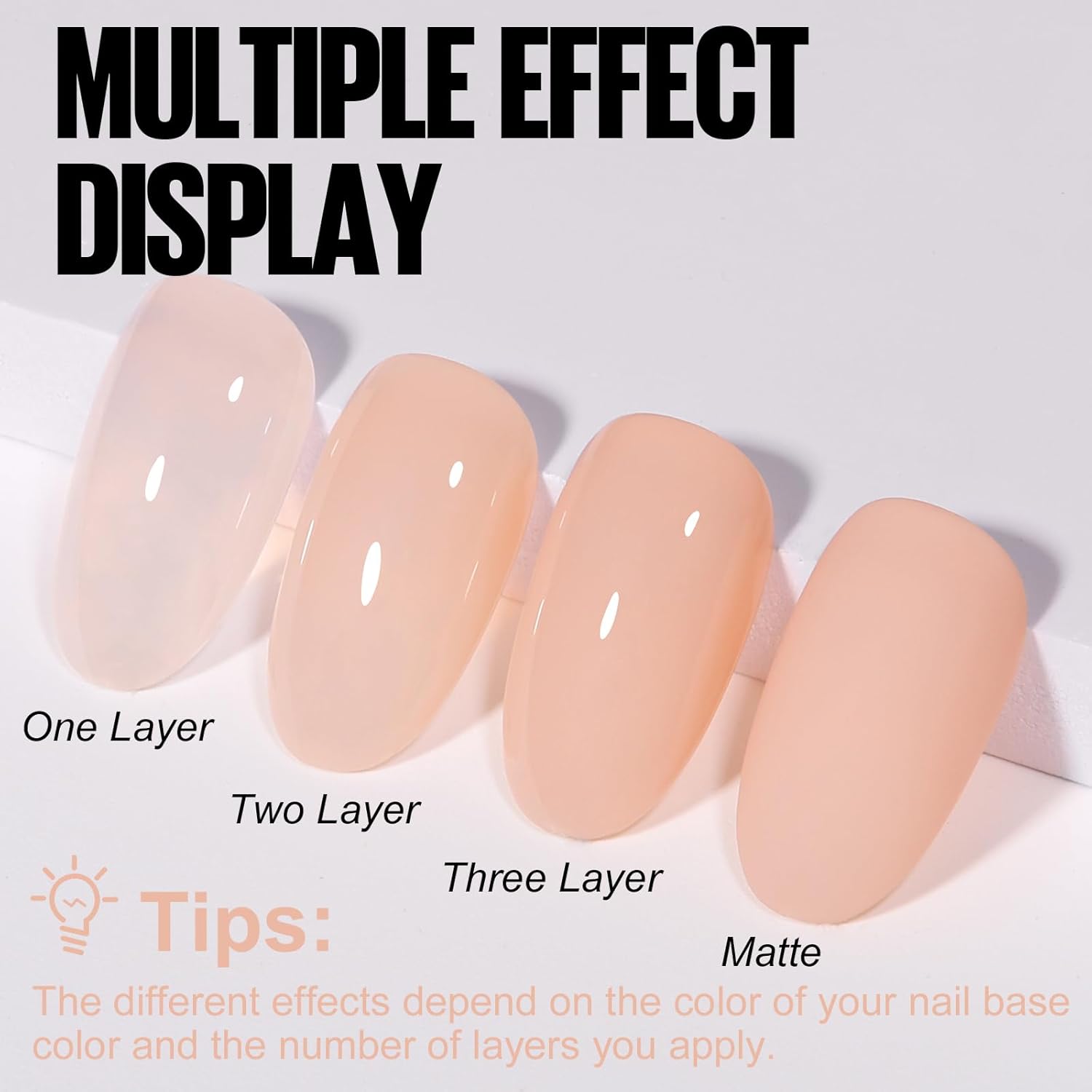 Thumbnail 2 de TOMICCA UV-Nagellack in Nude-Farben (8 ml) als Gel-Lacquer für UV/LED – Soak-off Maniküre