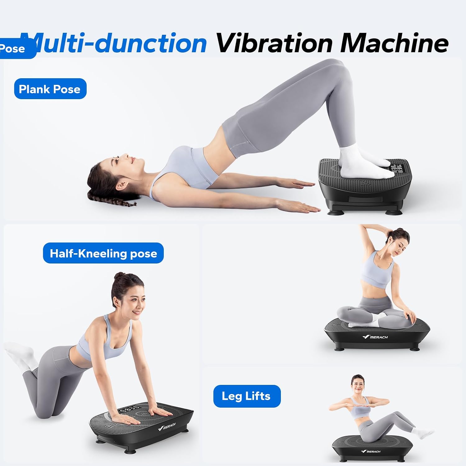 Thumbnail 6 de MERACH CV30 Pro MR-2398 Curved Vibration Plate with 10 Levels and Bluetooth