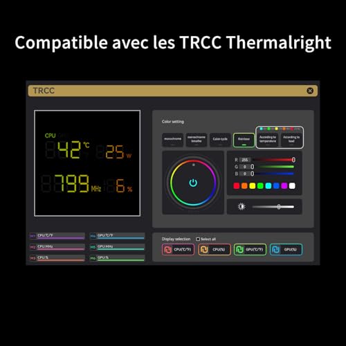 Thumbnail 6 de TR Phantom Spirit 120 Digitaler EVO CPU-Kühler: refroidissement avec écran numérique pour AM4/AM5 et sockets Intel