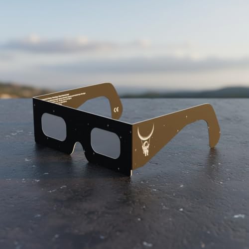 Detalle de Absolute Eclipse Lunettes Eclipse Solaire 2026 – Pack de 10, ISO 12312-2, CE, Design Swing