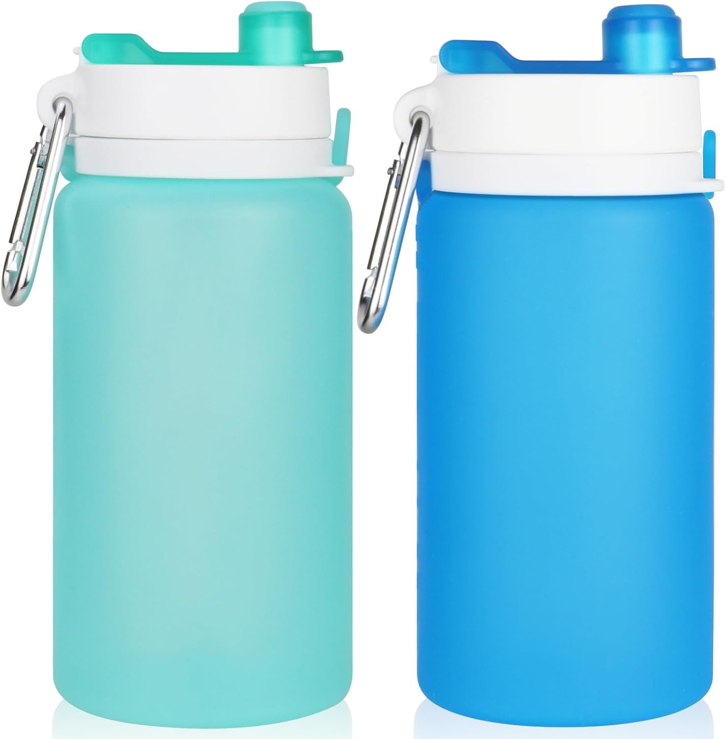 Detalle de PLTCAT 19oz Foldable Bottle, Collapsible Silicone Travel Water Bottle