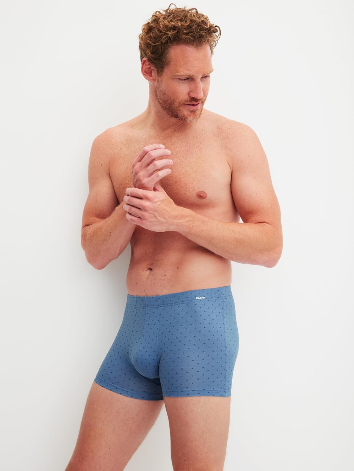 Detalle de CALIDA Cotton Code Design Caleçon Boxeur Homme – Boxer en coton confortable