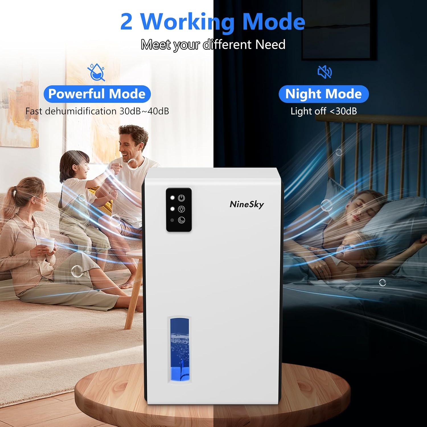 Thumbnail 4 de NineSky Dehumidifier 98 oz for 1100 sq ft 🏠