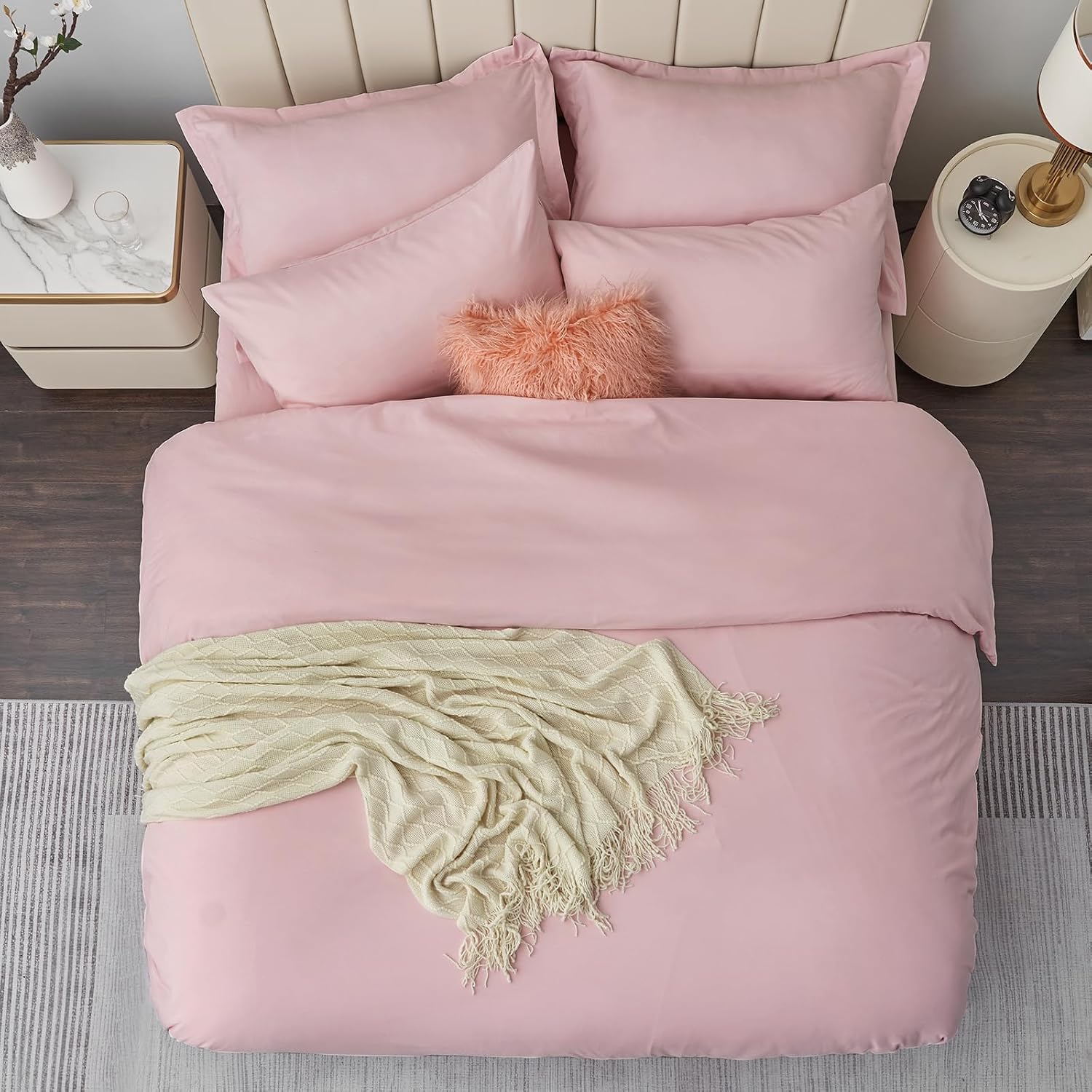 Thumbnail 4 de Aisbo Rose King Size Duvet Set 3Pcs