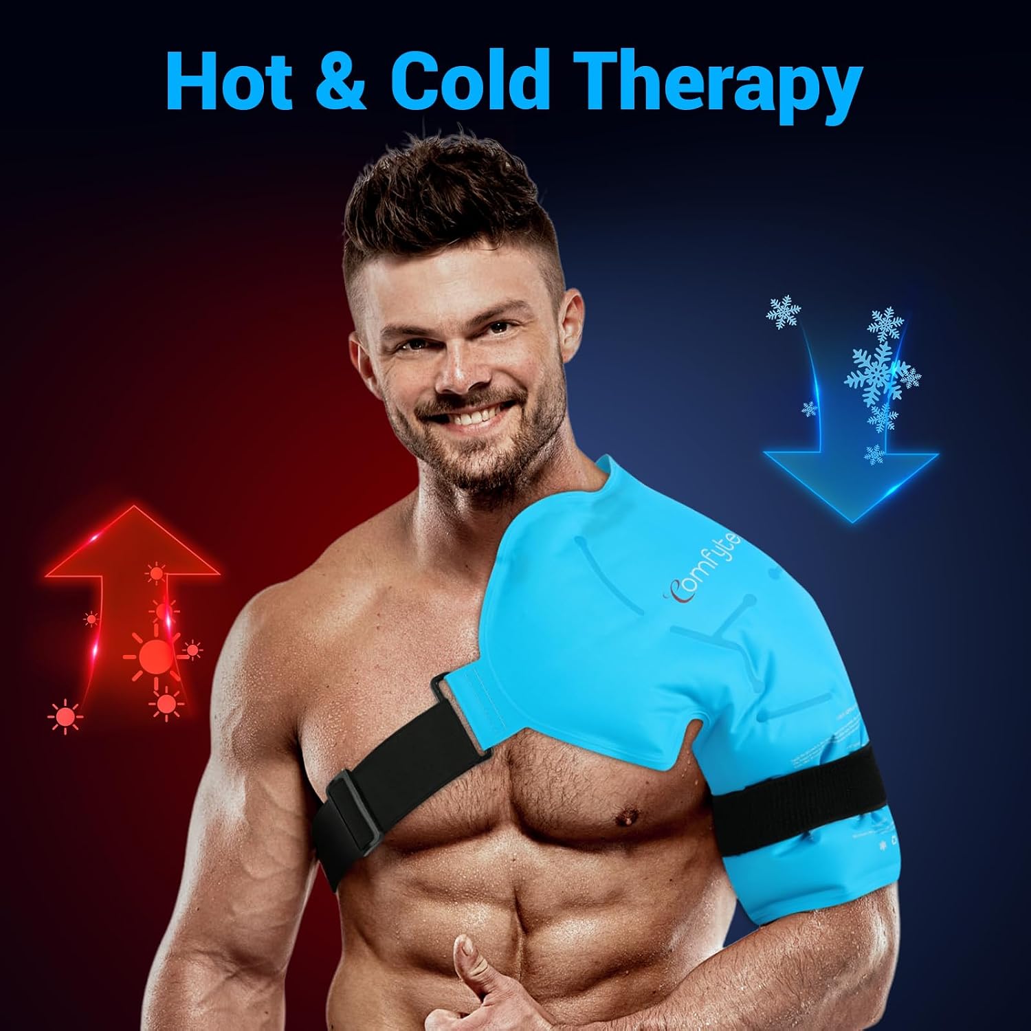 Thumbnail 5 de Comfytemp Shoulder Ice Pack, Large/X-Large Hot and Cold Therapy Wrap
