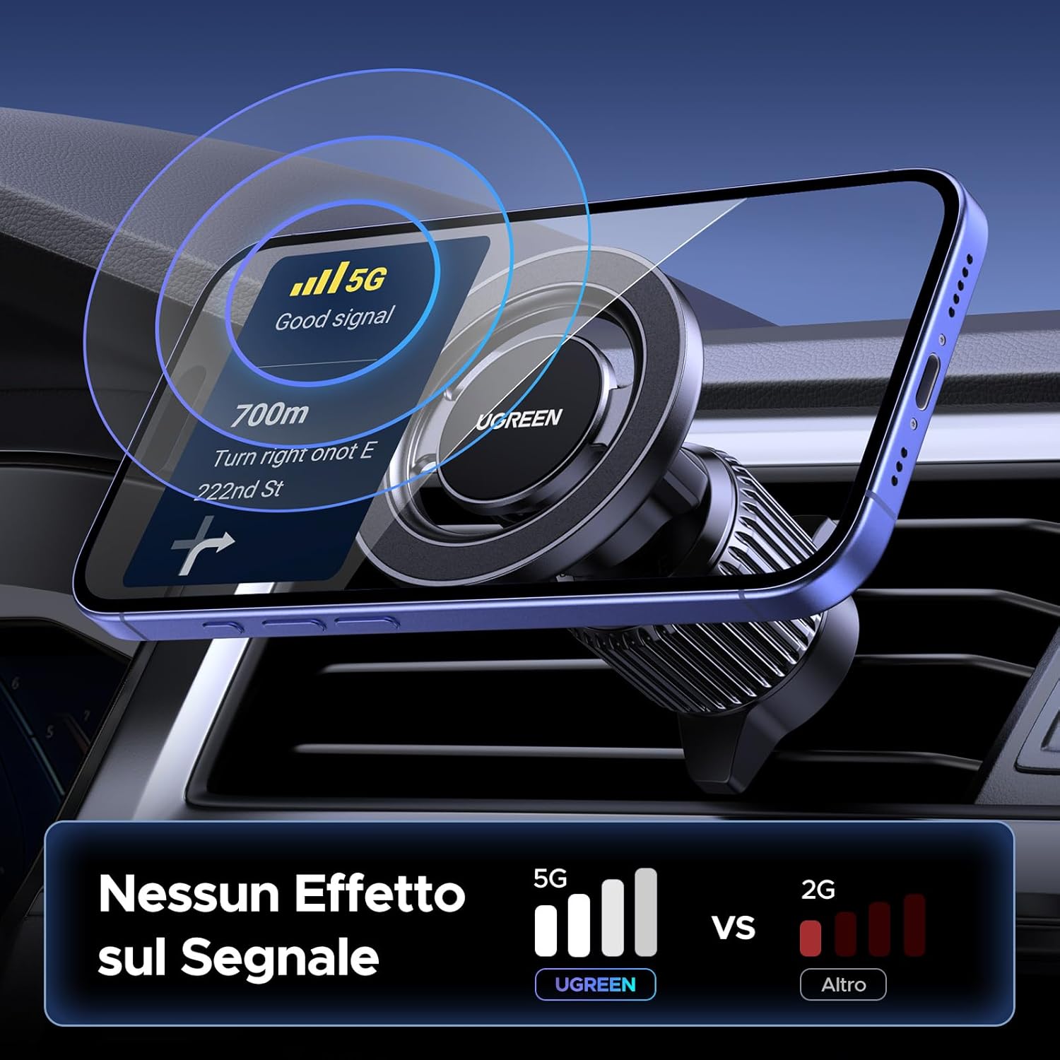 Thumbnail 6 de UGREEN Supporto Magsafe per Auto 360°
