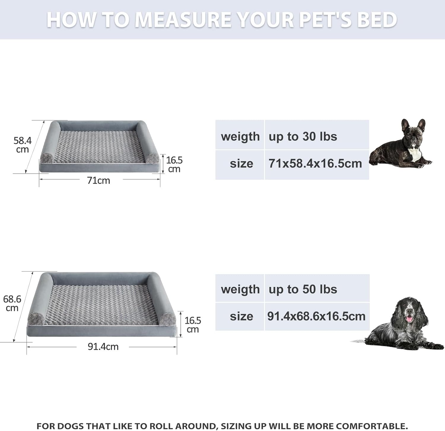 Thumbnail 2 de Quilmfoam Large Orthopedic Dog Bed 3-in-1