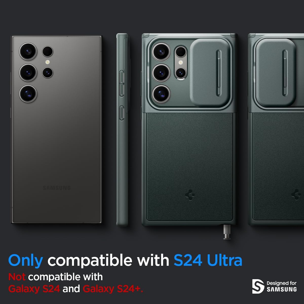 Thumbnail 1 de Spigen Funda Optik Armor para Samsung Galaxy S24 Ultra 5G 💚