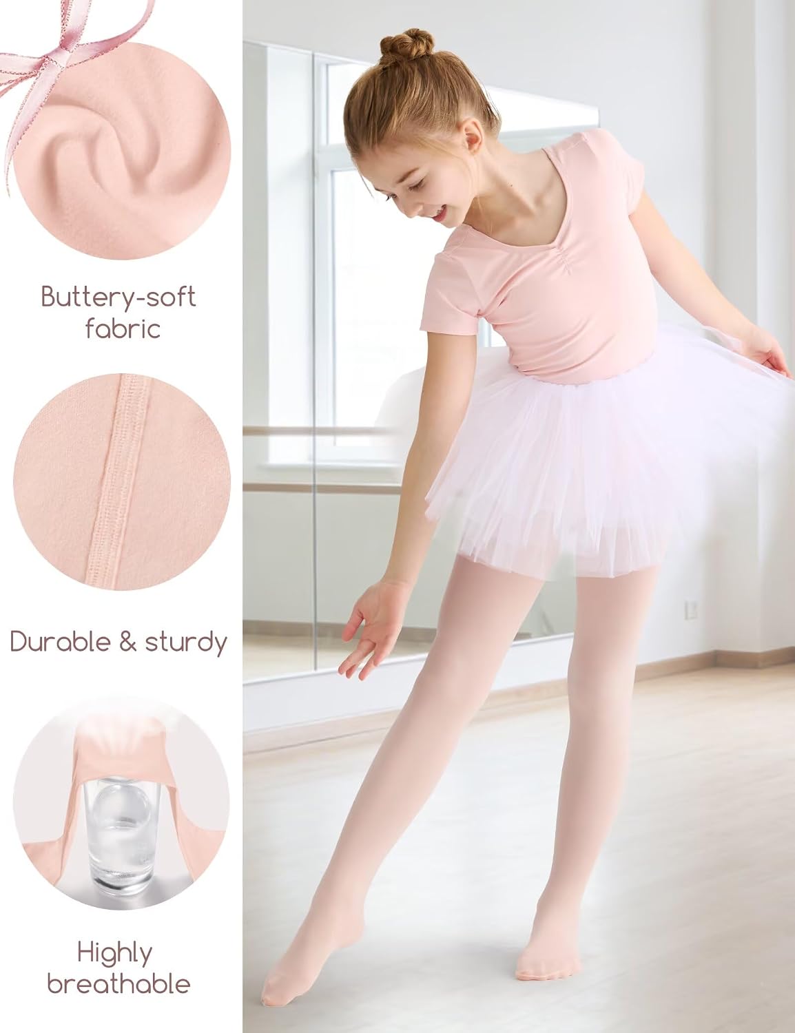 Detalle de SKIDREAM Girls' Ballet Tights 50D
