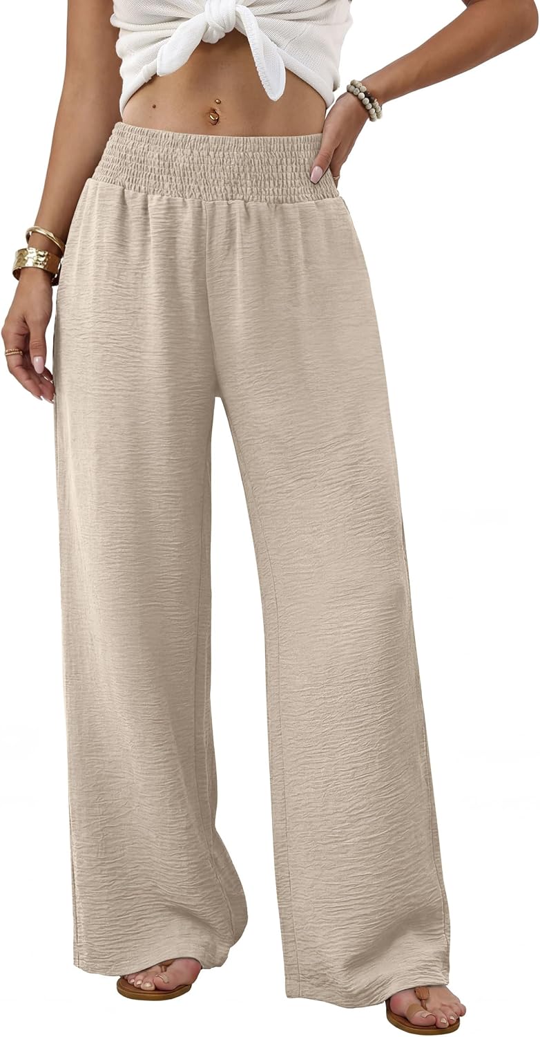 Thumbnail 1 de Sampeel Wide Leg High-Waist Pants with Pockets for Women