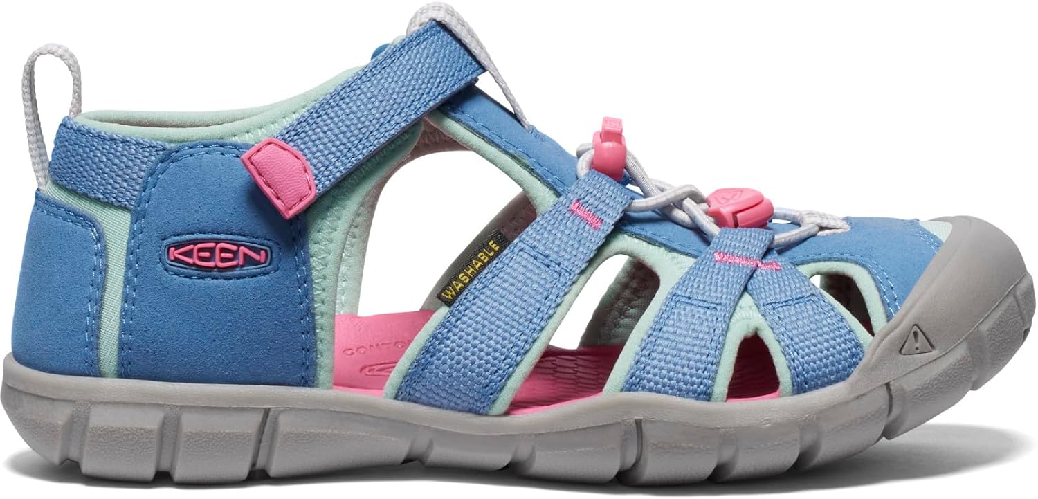 Thumbnail 1 de Keen Unisex Kinder SEACAMP II CNX Blau Tiefen/Gargoyle - Wassersandale mit schnellem Trocknen und gutem Halt
