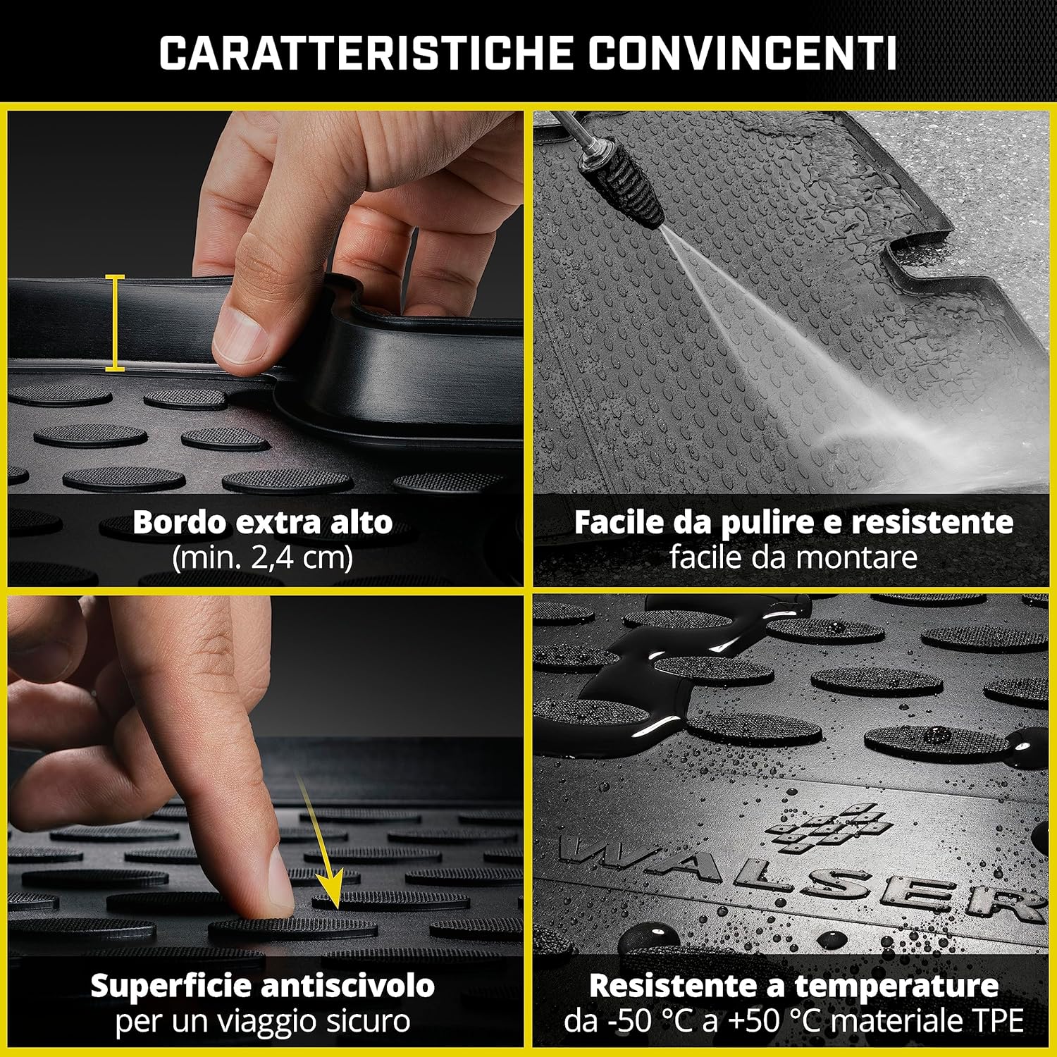 Thumbnail 4 de Walser vasca baule XTR su misura per Opel Zafira A (04/1999-06/2005) – 3ª fila piegata, tappeto lungo