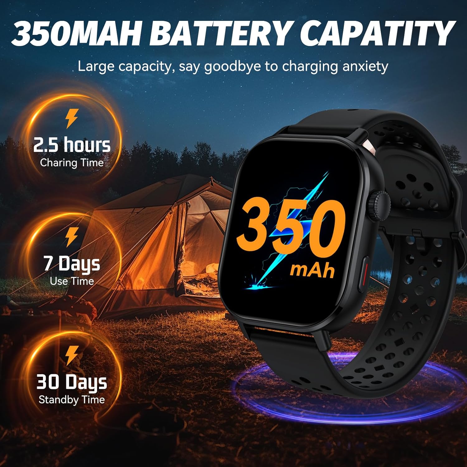 Thumbnail 6 de GPS Smart Watch for Men & Women with Call Function – 2.06” HD Touch, 178+ Sports Modes, 5ATM Waterproof
