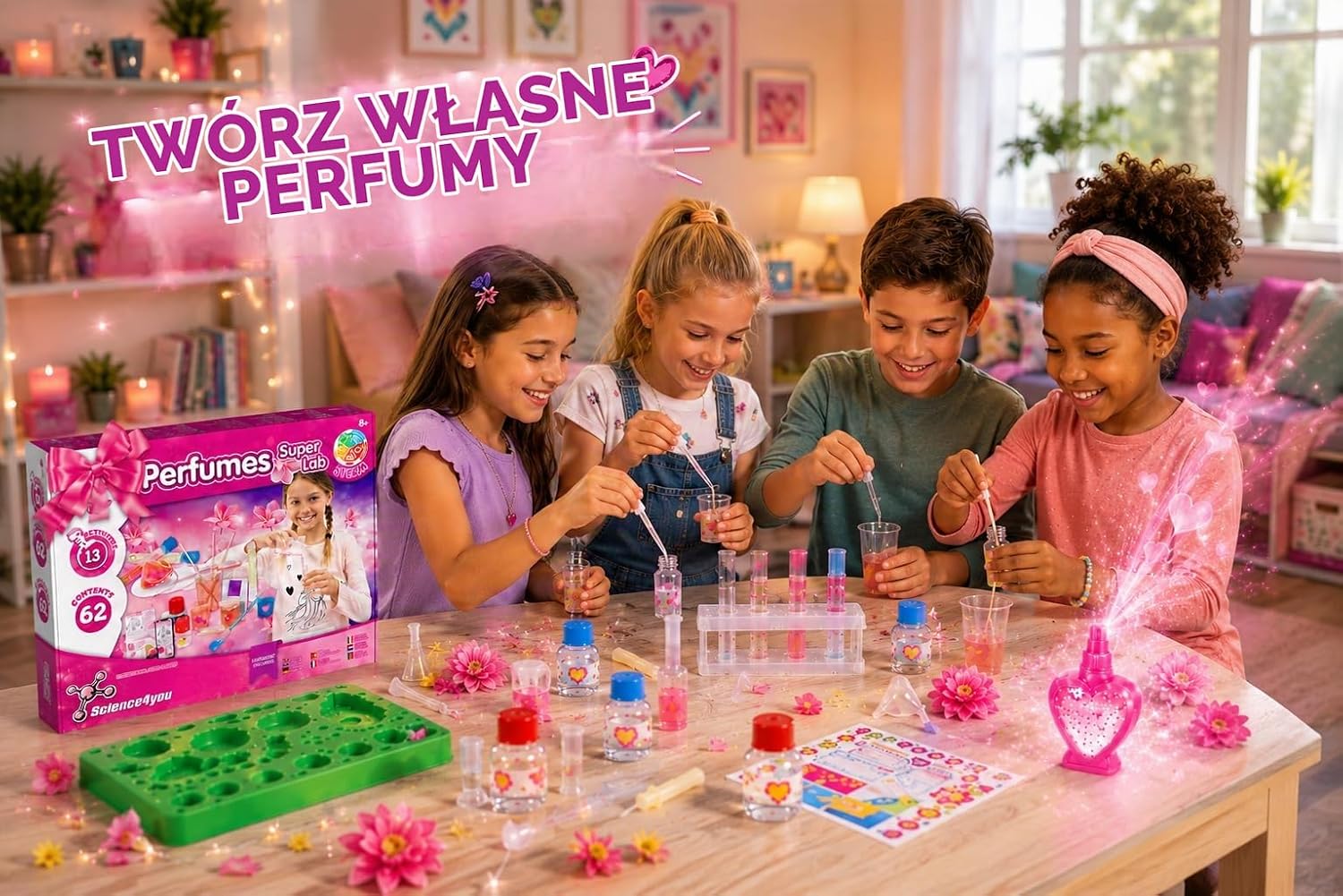 Thumbnail 1 de Science4you Super Laboratorium Perfum – zestaw naukowy dla dzieci, 13 eksperymentów