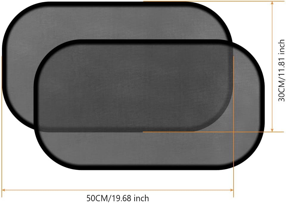 Detalle 2 de URAQT Parasole Auto Bambini, 2 Pezzi Oscuranti per Vetri Auto – Protezione UV e Comfort Daylight