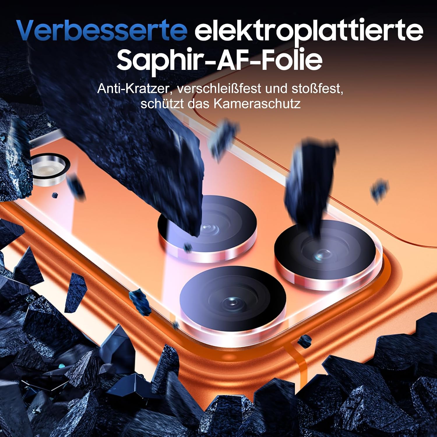 Detalle de UniqueMe iPhone 17 Pro Kameraschutz 3 Stück