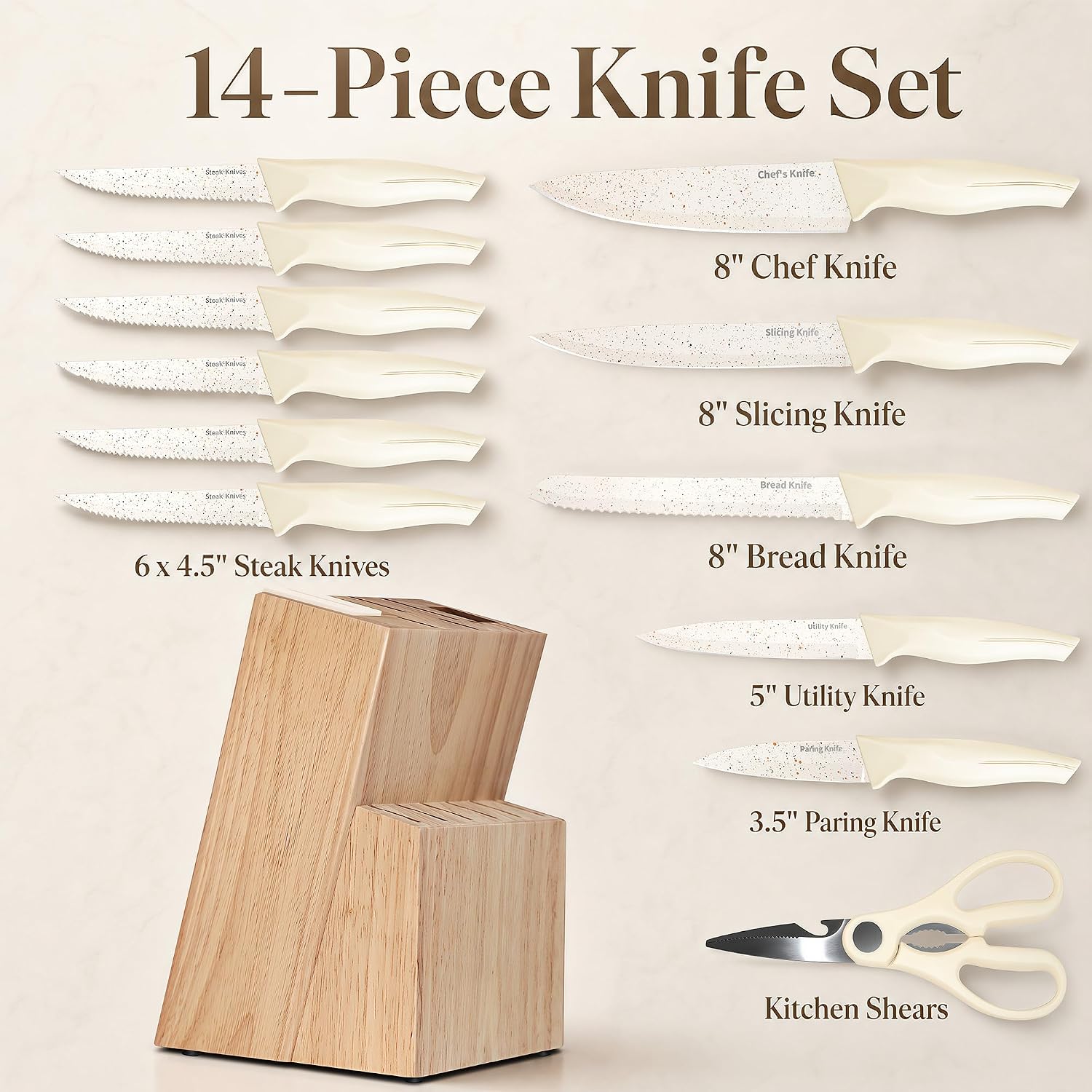 Thumbnail 1 de Kitchen Knife Set, 14-Piece