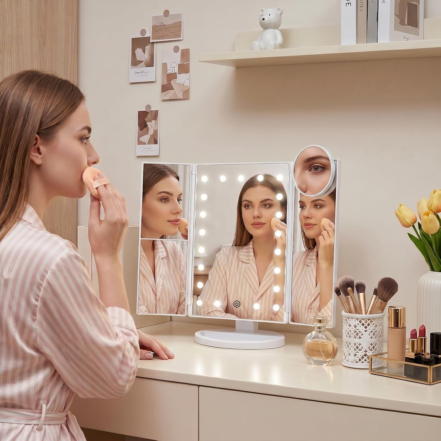 Thumbnail 4 de HUONUL Makeup Mirror 10X Magnification ๐