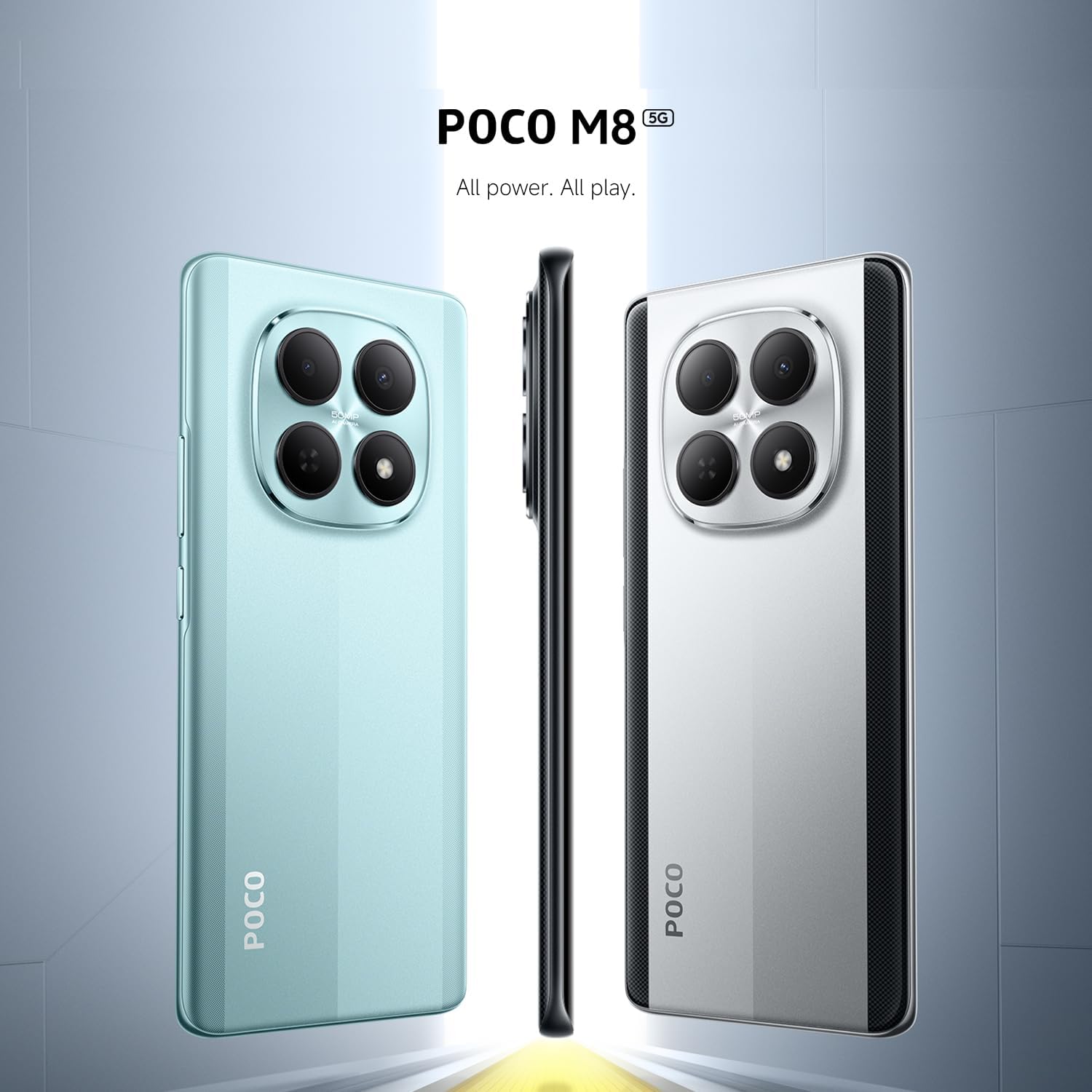 Detalle de XIAOMI POCO M8 Smartphone 8+256GB — 6.77" Flow AMOLED, 120Hz, Snapdragon 6 Gen 3