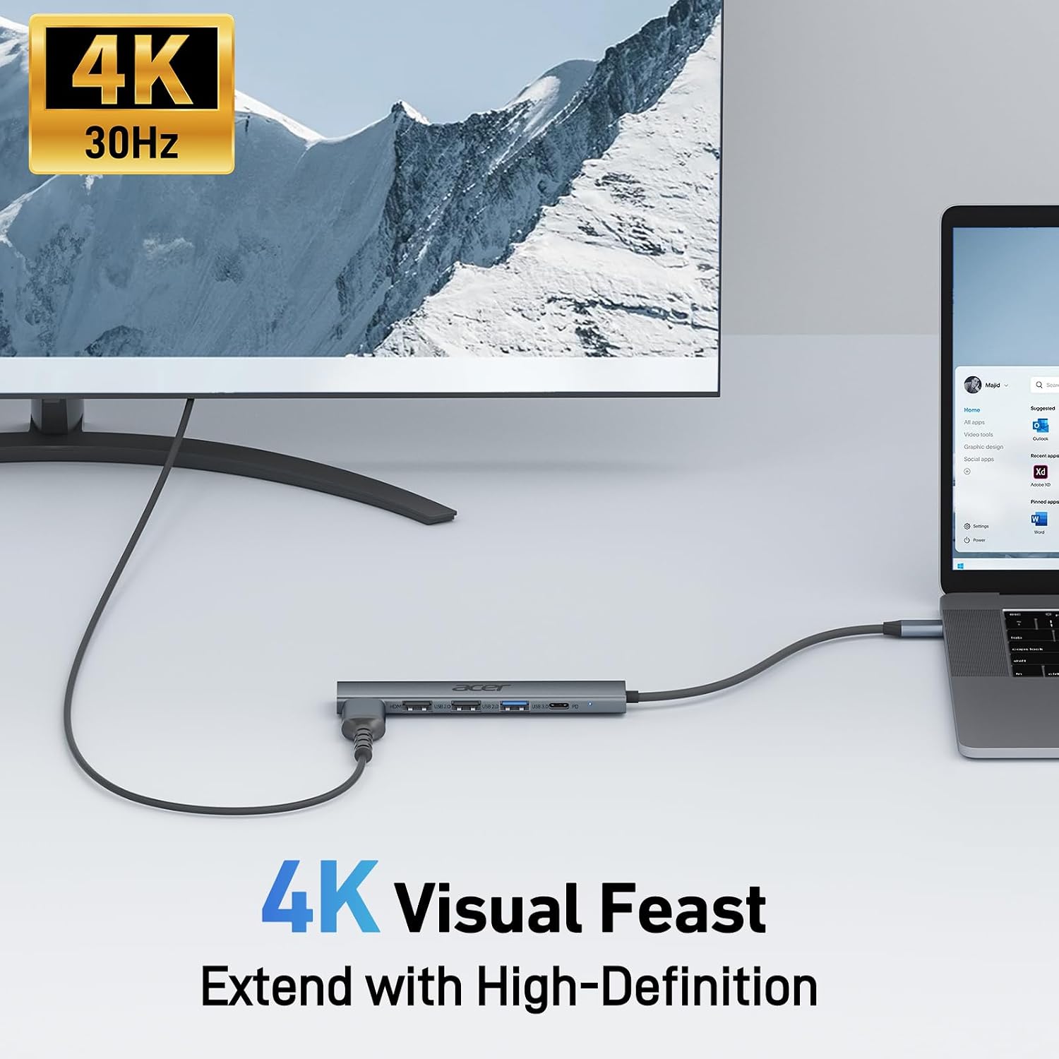 Detalle 1 de Acer USB-C Hub 5-in-1