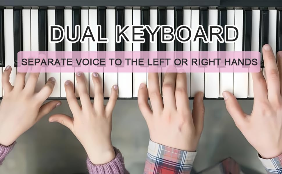 Thumbnail 6 de Funtaki FUN-6113K-WH digitalpiano med 61 tangenter, ljus och MIDI