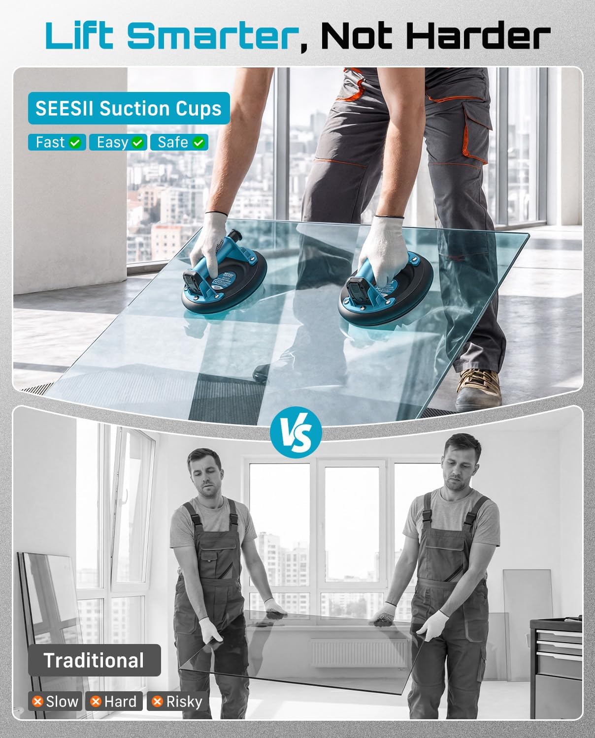 Detalle 2 de SEESII 8" Suction Cup Lifter 200KG