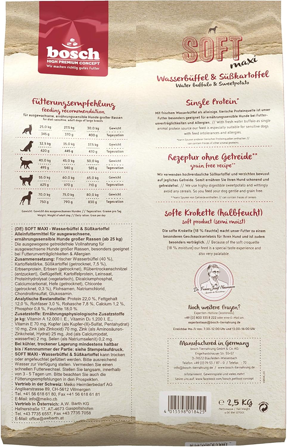 Detalle 2 de bosch HPC SOFT Maxi 2,5 kg Hundefutter