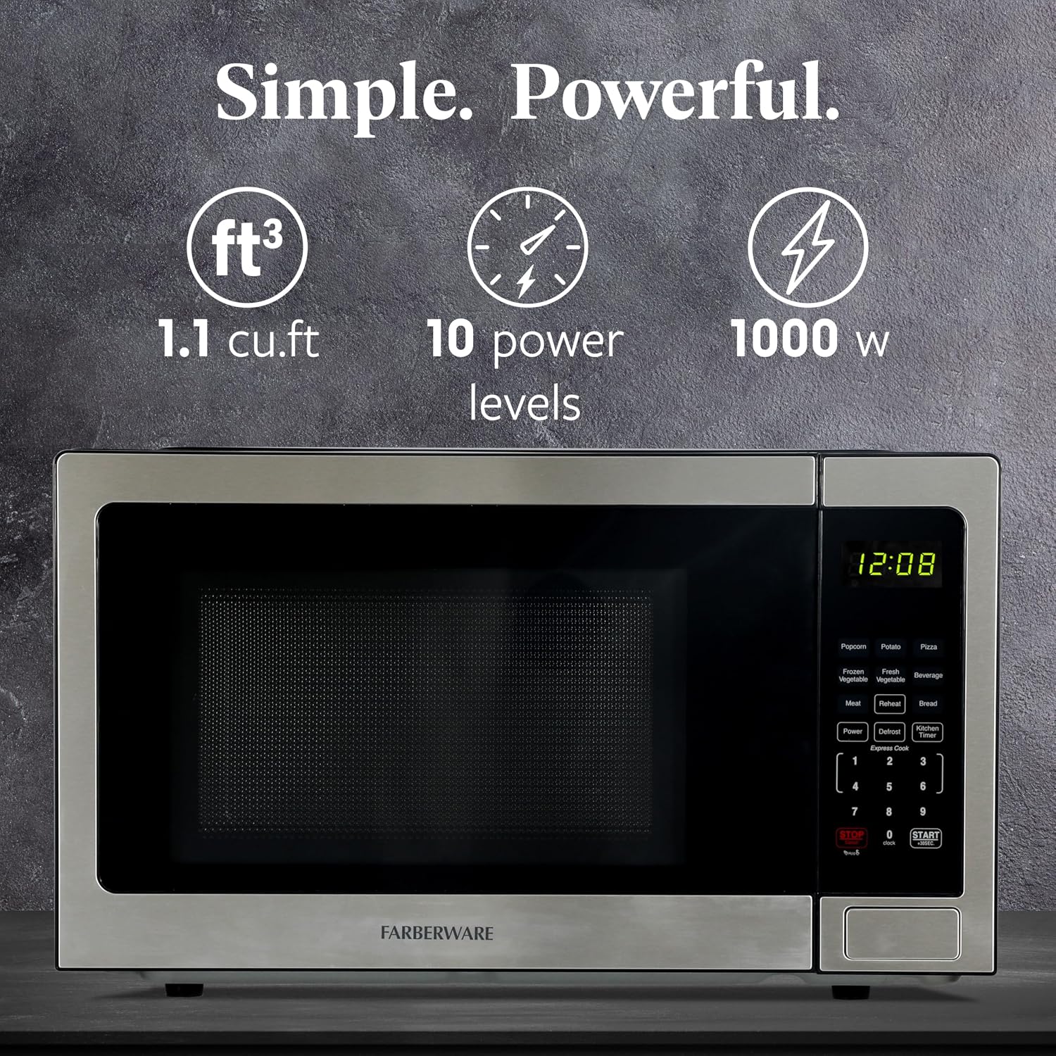 Detalle 2 de Farberware 1.1 Cu. Ft. Microwave 1000W