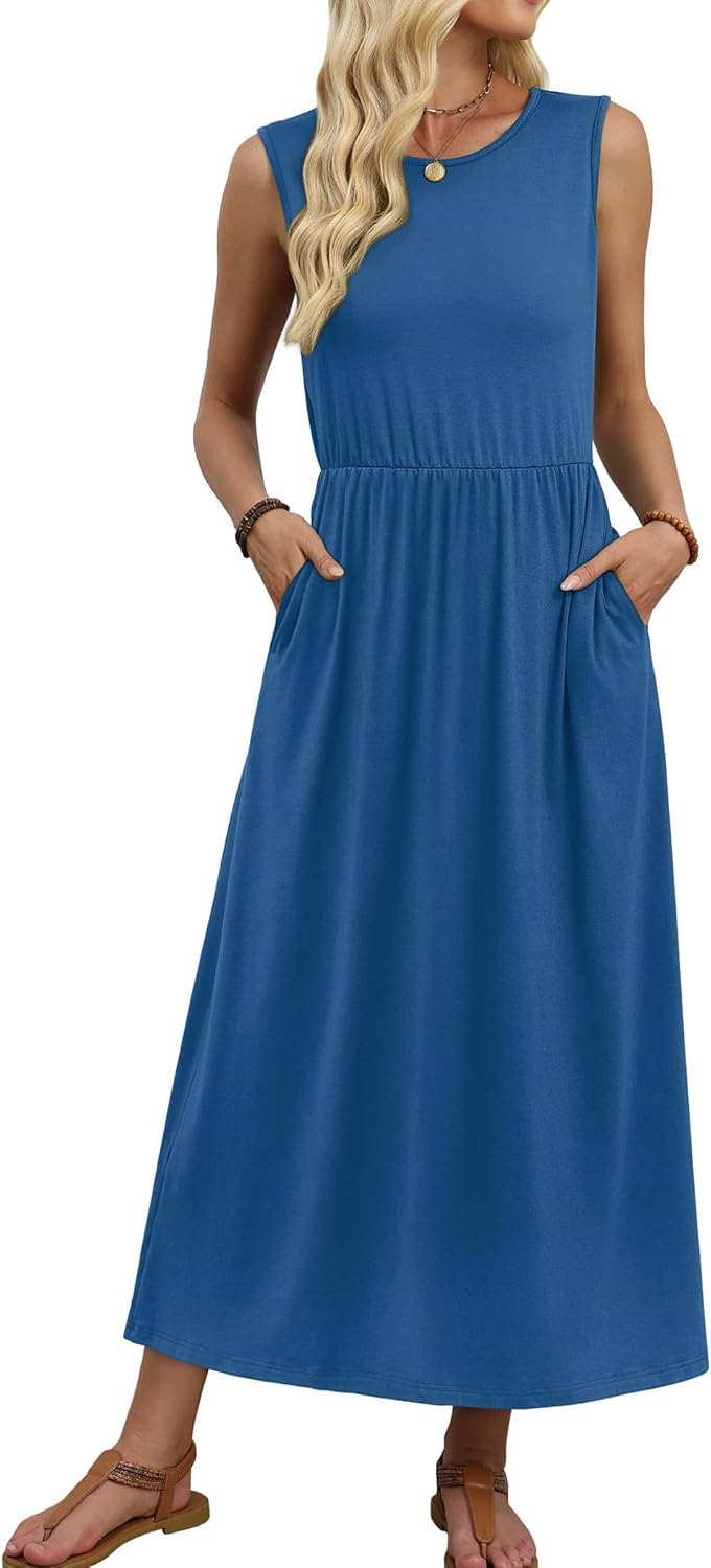 Thumbnail 2 de WIHOLL Summer Dresses for Women 2026 Maxi Dress with Pockets