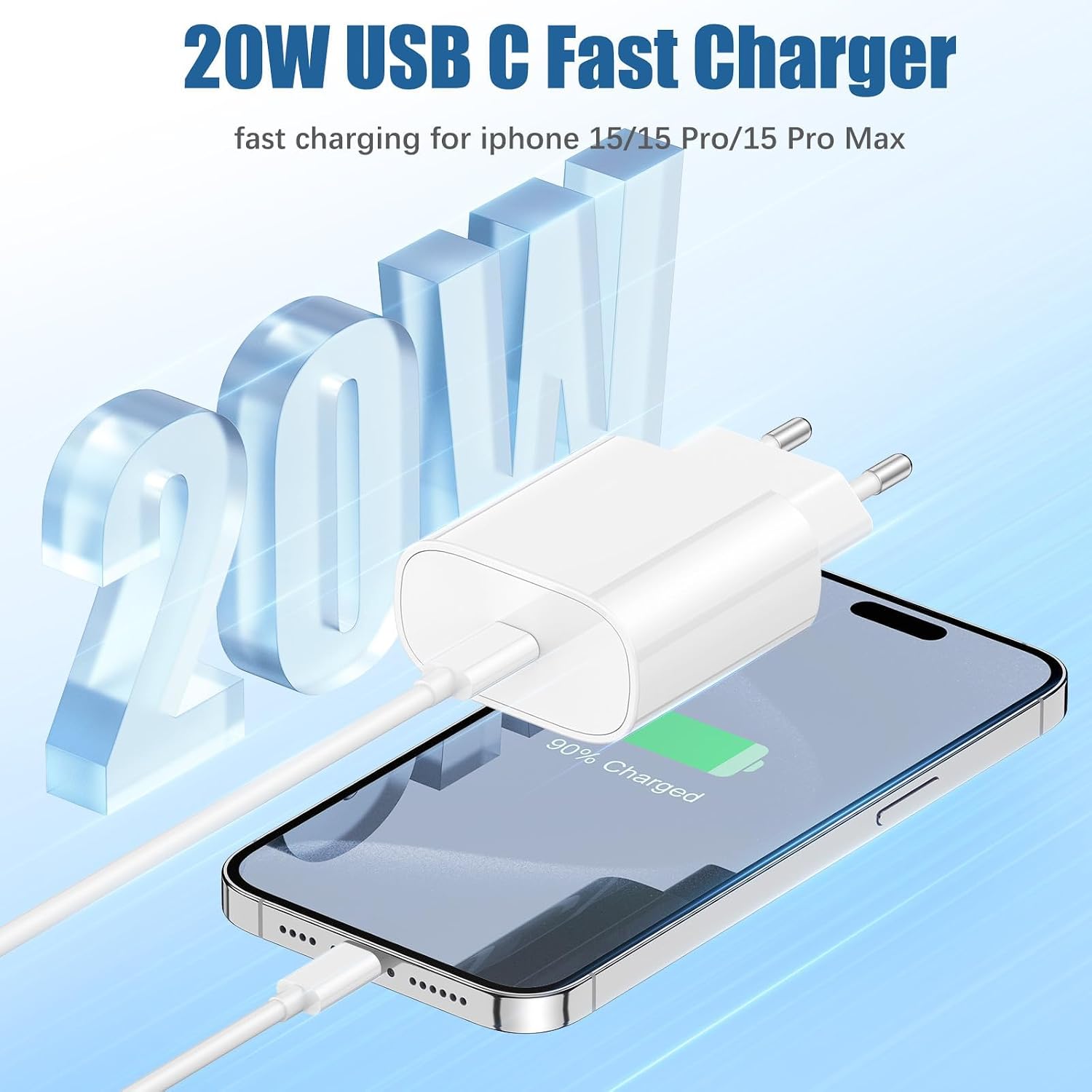 Detalle 2 de Chargeur iPhone 20W 2Pack