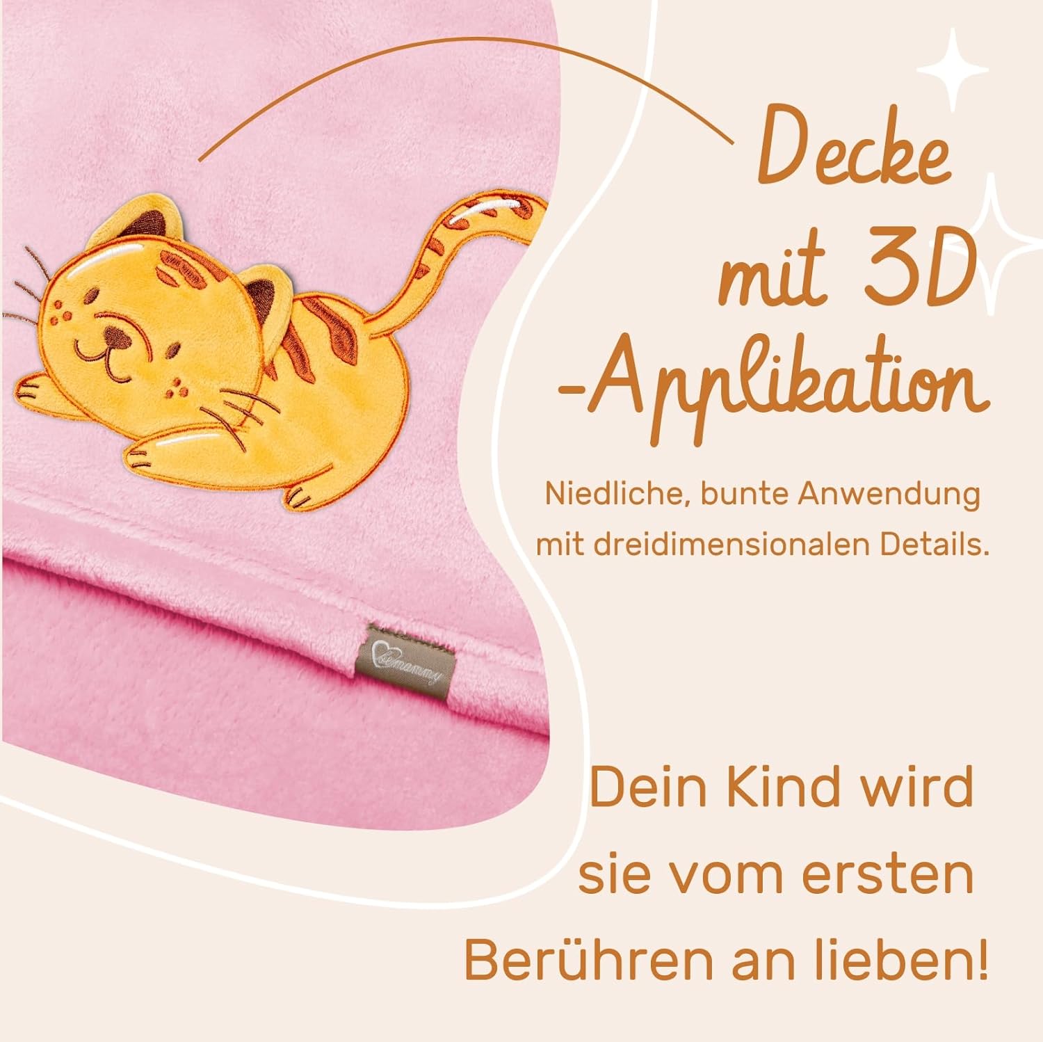 Thumbnail 4 de Be Mammy Manta Caliente Infantil Rosa Gato ❄️