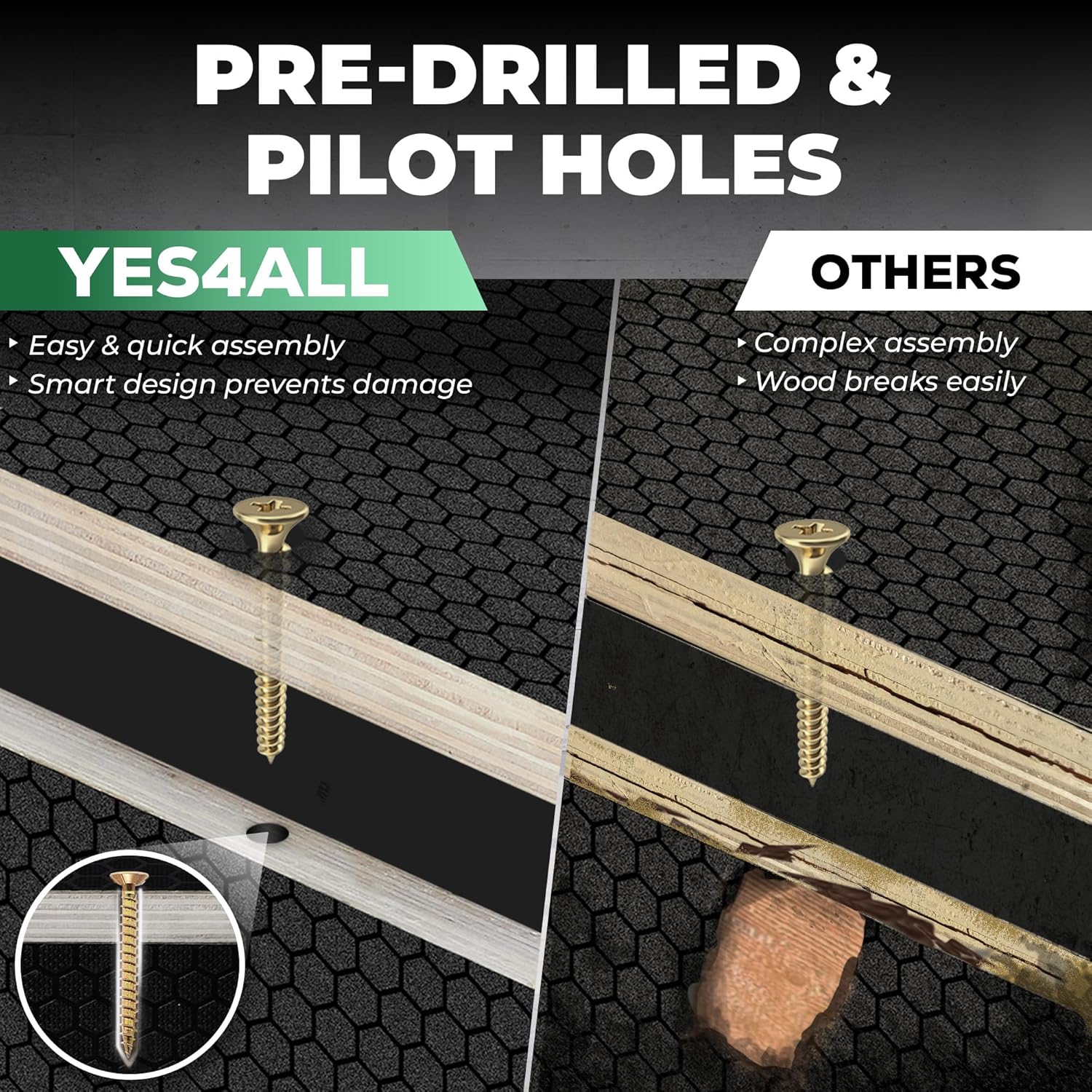Detalle de Yes4All Scatola Plyo 3 in 1 in legno antiscivolo: robusta, regolabile e perfetta per casa e outdoor