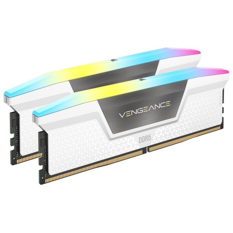 Detalle de Corsair Vengeance RGB White DDR5 64 GB 5200 MHz CL40