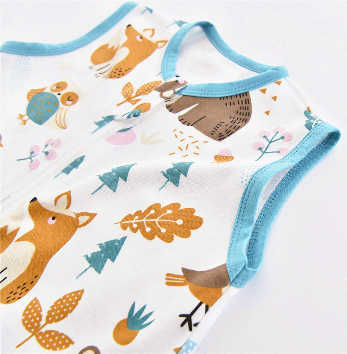 Detalle 2 de Chilsuessy Baby Schlafsack Sommer mit Füßen 0.5 Tog – 100% Baumwolle, 90 cm (Babyhöhe 100–110 cm) von Panda Home